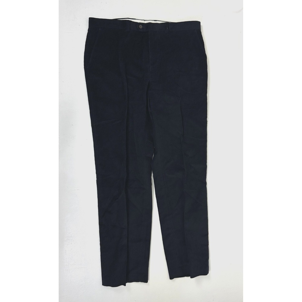 Lauren Ralph Lauren Corduroy Pants Mens 36x34 Chino Flat‎ Front Navy